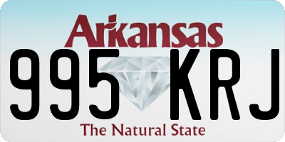 AR license plate 995KRJ