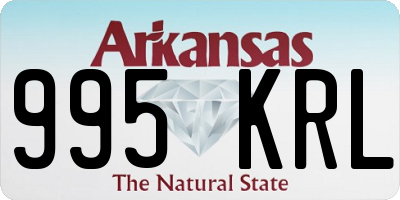 AR license plate 995KRL