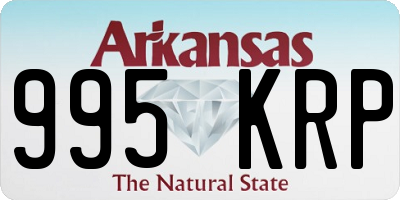 AR license plate 995KRP