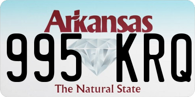 AR license plate 995KRQ