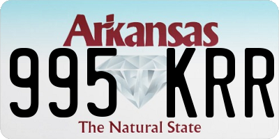 AR license plate 995KRR