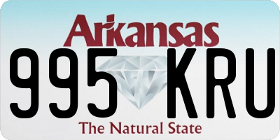 AR license plate 995KRU