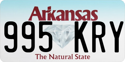 AR license plate 995KRY