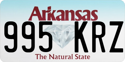 AR license plate 995KRZ