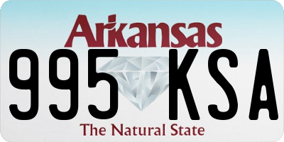 AR license plate 995KSA