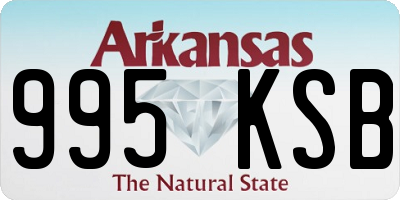 AR license plate 995KSB