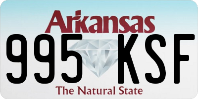 AR license plate 995KSF