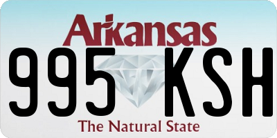 AR license plate 995KSH