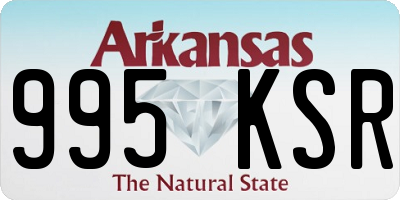 AR license plate 995KSR