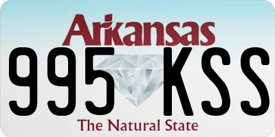 AR license plate 995KSS