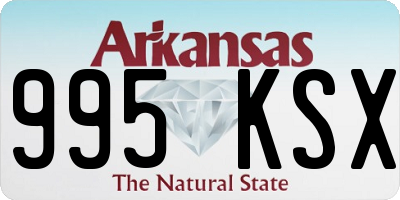 AR license plate 995KSX