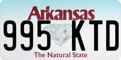 AR license plate 995KTD