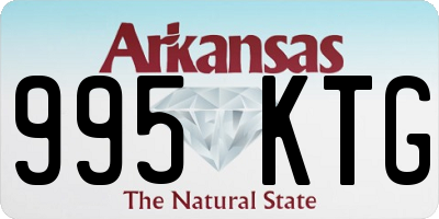 AR license plate 995KTG