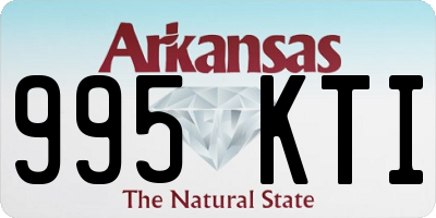 AR license plate 995KTI