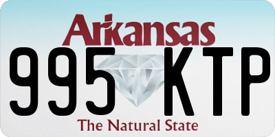 AR license plate 995KTP