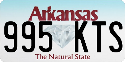 AR license plate 995KTS