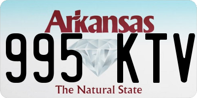 AR license plate 995KTV