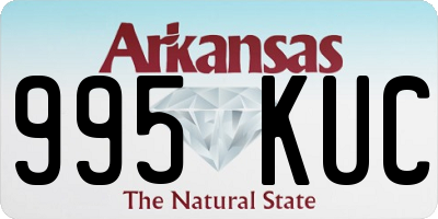 AR license plate 995KUC