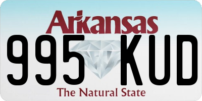 AR license plate 995KUD