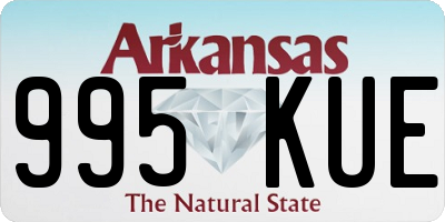 AR license plate 995KUE