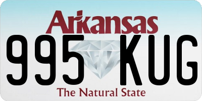 AR license plate 995KUG