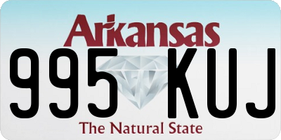 AR license plate 995KUJ