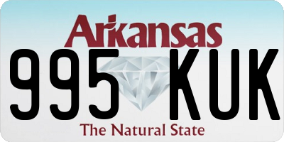 AR license plate 995KUK