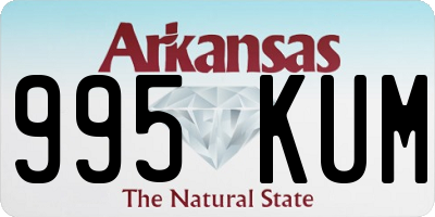 AR license plate 995KUM
