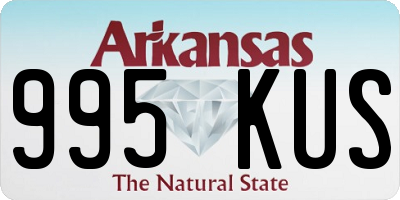 AR license plate 995KUS