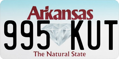 AR license plate 995KUT
