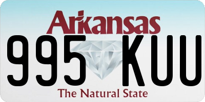 AR license plate 995KUU