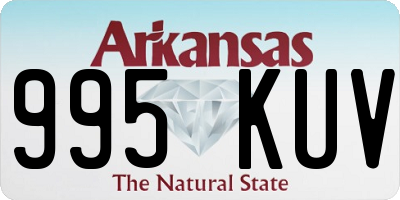 AR license plate 995KUV