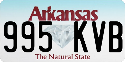 AR license plate 995KVB