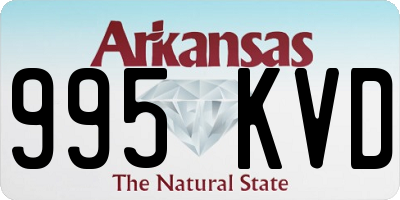 AR license plate 995KVD