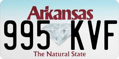 AR license plate 995KVF