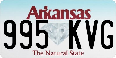 AR license plate 995KVG