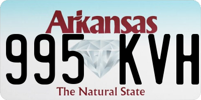AR license plate 995KVH