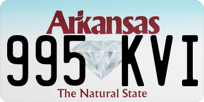 AR license plate 995KVI