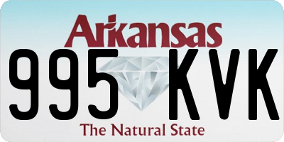 AR license plate 995KVK