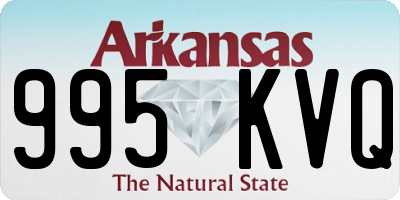AR license plate 995KVQ