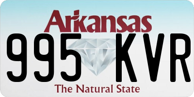 AR license plate 995KVR