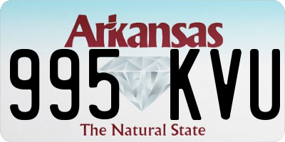 AR license plate 995KVU