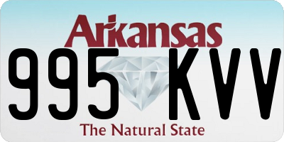 AR license plate 995KVV