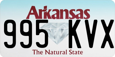 AR license plate 995KVX