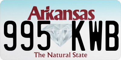 AR license plate 995KWB