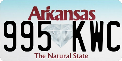 AR license plate 995KWC