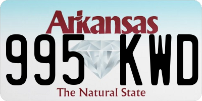 AR license plate 995KWD