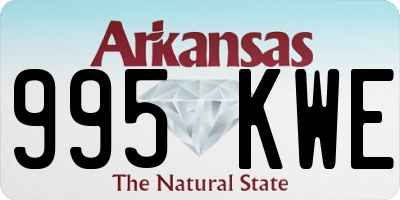 AR license plate 995KWE