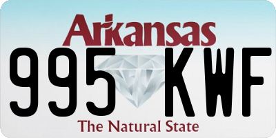 AR license plate 995KWF