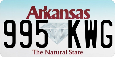 AR license plate 995KWG
